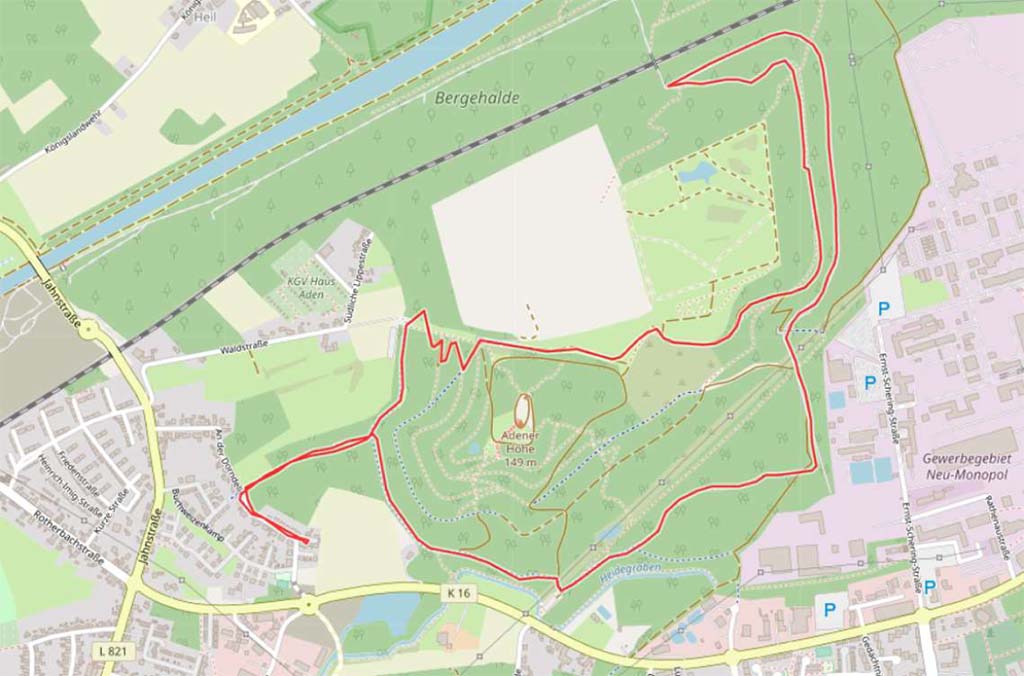 Dorndellen-Marathon Strecke